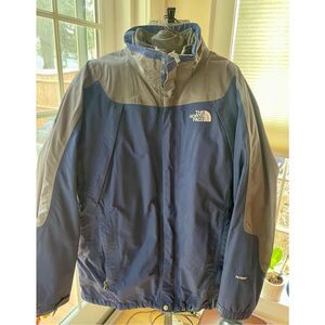 The North Face Jacket Hyvent Windbreaker Full Zipper Blue Gray Mens Size XXL